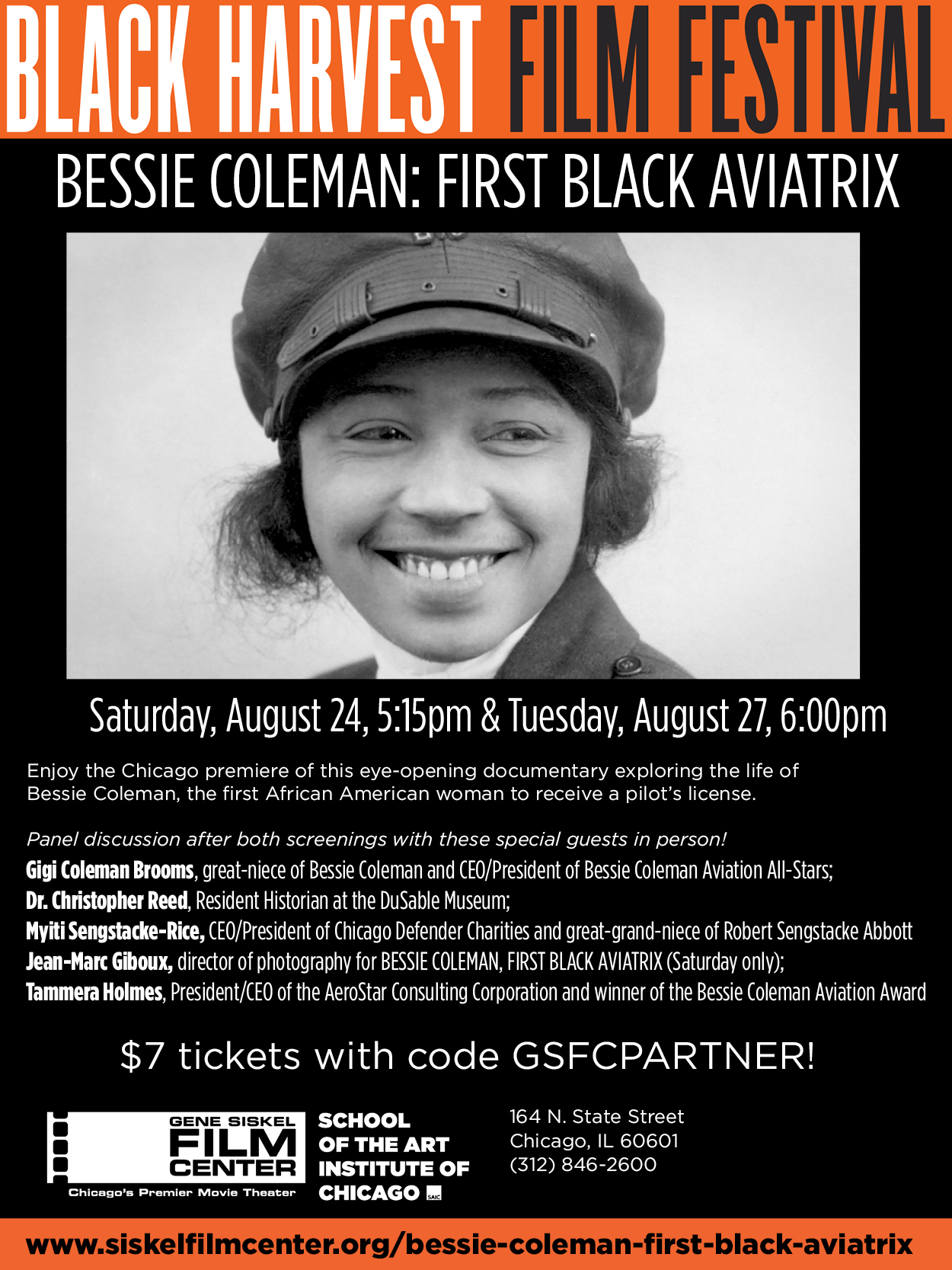 Premiere Screenings Of Bessie Coleman, First Black Aviatrix As Part Of The 25th The Black Harvest Film Festival