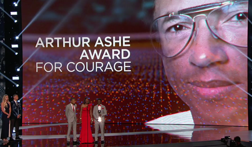 You are currently viewing Dobson’s Family Accepts Arthur Ashe Award On His Behalf