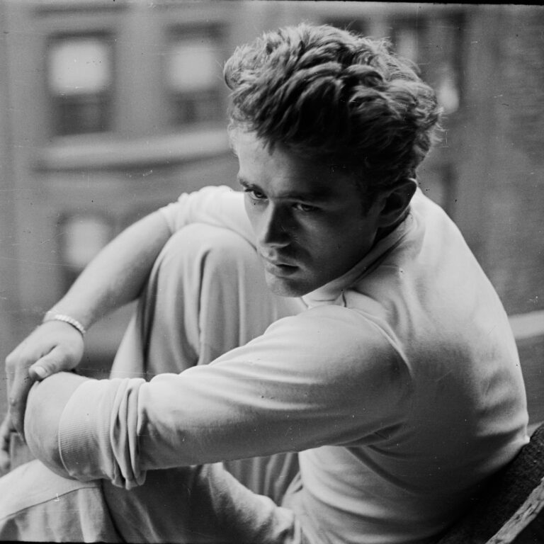 James Dean sitting